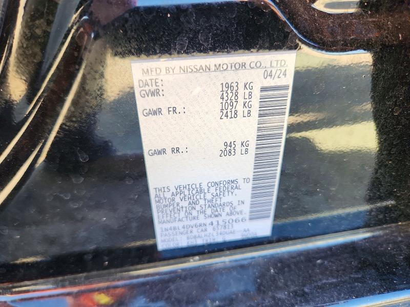 Aukcja sprzedaży 2024 Nissan Altima, vin: 1N4BL4DV6RN415066, numer aukcji: 71488516
