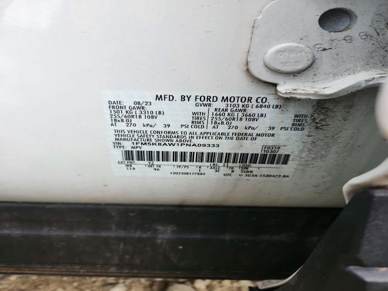 Продаж на аукціоні авто 2022 Ford Explorer, vin: 1FM5K8AW1PNA09333, номер лоту: 71242666