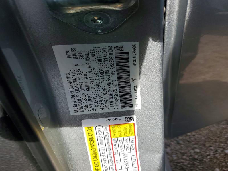 Aukcja sprzedaży 2025 Honda Civic, vin: 2HGFE2F55SH539773, numer aukcji: 71512426