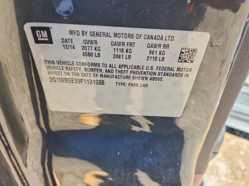 70905256 :رقم المزاد ، 2G1WB5E39F1131938 vin ، 2015 Chevrolet Impala Limited مزاد بيع