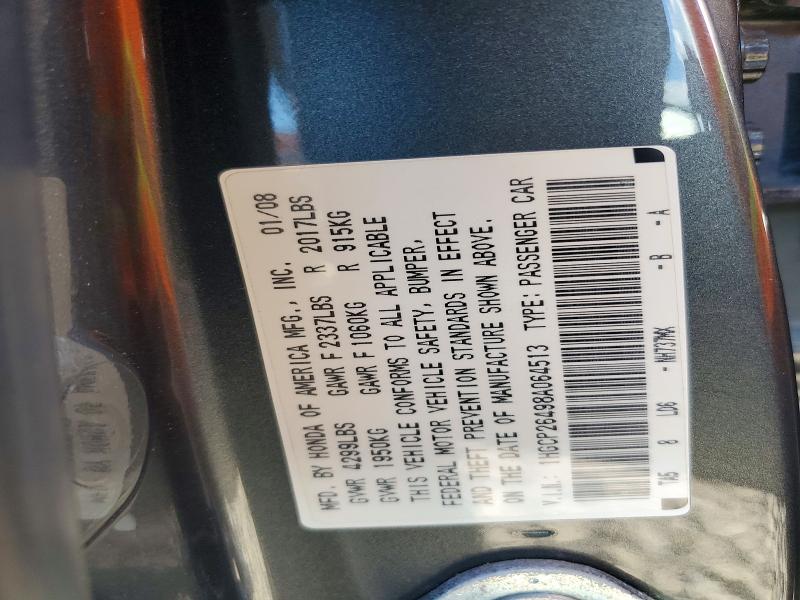 Продажа на аукционе авто 2008 Honda Accord, vin: 1HGCP26498A064513, номер лота: 71858416