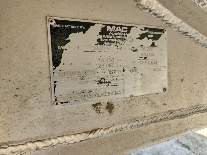 71602276 :رقم المزاد ، 5MADN3826LK056343 vin ، 2020 Mac Unknown مزاد بيع