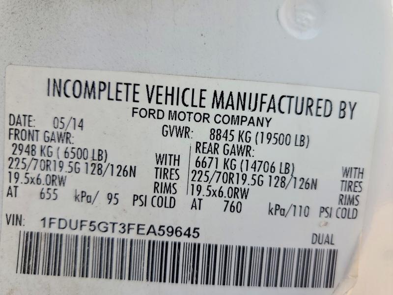 Aukcja sprzedaży 2015 Ford F550, vin: 1FDUF5GT3FEA59645, numer aukcji: 71437926