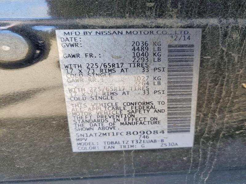 Продажа на аукционе авто 2015 Nissan Rogue, vin: 5N1AT2MT1FC809084, номер лота: 71769316