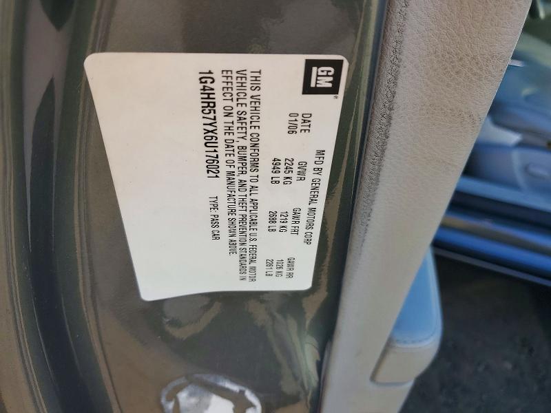 2006 Buick Lucerne მანქანა იყიდება აუქციონზე, vin: 1G4HR57YX6U176021, აუქციონის ნომერი: 73812856