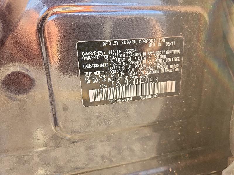 70806196 :رقم المزاد ، JF2SJARC4JH421913 vin ، 2018 Subaru Forester مزاد بيع