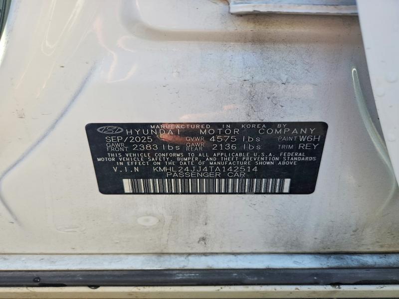 Продажа на аукционе авто 2026 Hyundai Sonata Hybrid, vin: KMHL24JJ4TA142514, номер лота: 70971286