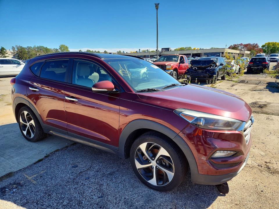 2016 Hyundai Tucson მანქანა იყიდება აუქციონზე, vin: KM8J33A22GU091462, აუქციონის ნომერი: 66649736