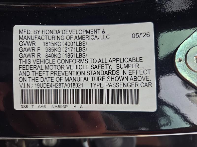 Aukcja sprzedaży 2026 Acura Integra, vin: 19UDE4H28TA018021, numer aukcji: 71360016