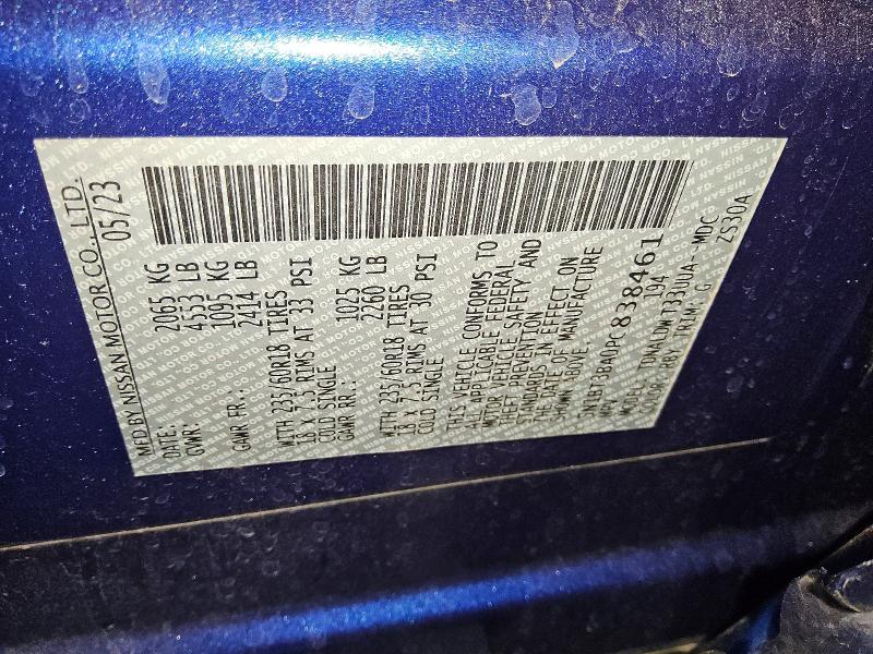 71432206 :رقم المزاد ، 5N1BT3BA0PC838461 vin ، 2023 Nissan Rogue مزاد بيع