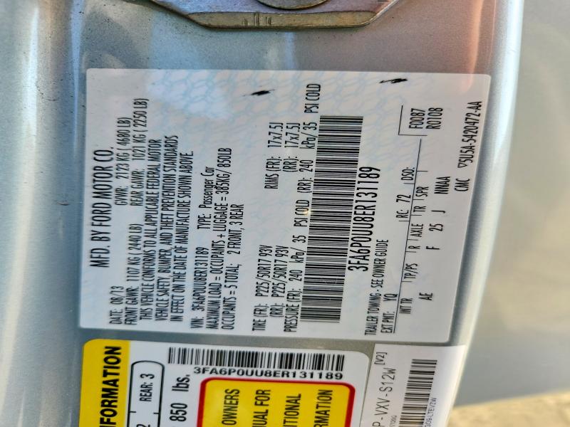 71254266 :رقم المزاد ، 3FA6P0UU8ER131189 vin ، 2014 Ford Fusion مزاد بيع