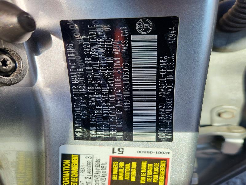 Продажа на аукционе авто 2018 Toyota Camry, vin: 4T1B11HK3JU106076, номер лота: 71623036