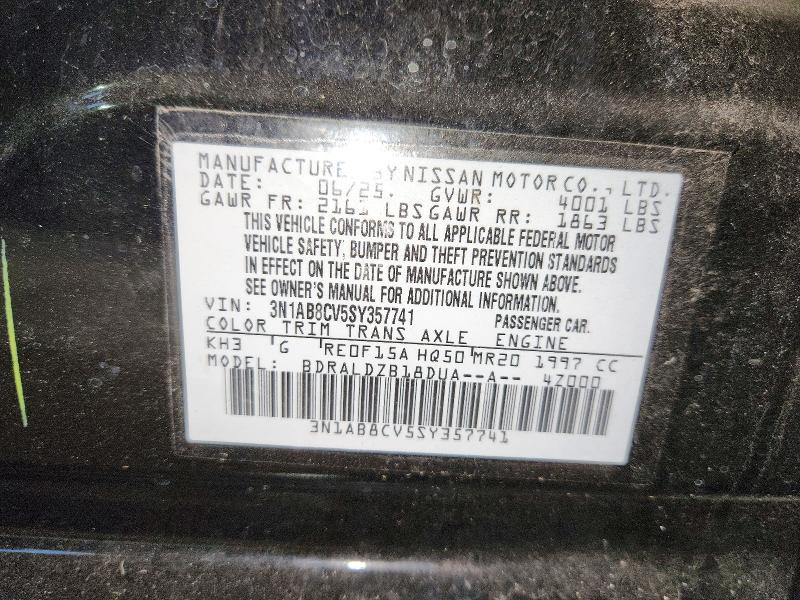 Продаж на аукціоні авто 2025 Nissan Sentra, vin: 3N1AB8CV5SY357741, номер лоту: 71905186