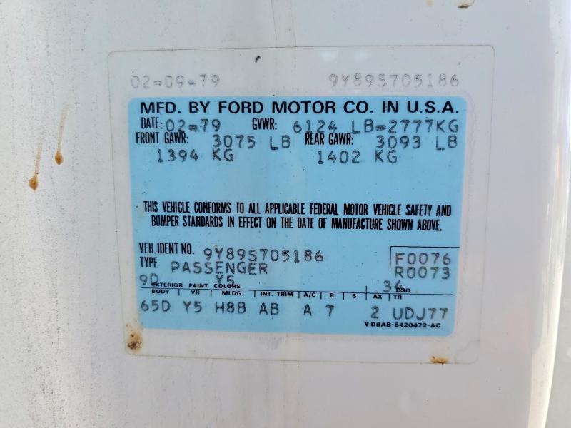 Продажа на аукционе авто 1979 Lincoln Continental, vin: 9Y89S705186, номер лота: 71509546