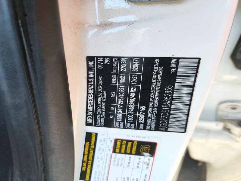 Продаж на аукціоні авто 2014 Mercedes-benz Gl, vin: 4JGDF7DE1EA352855, номер лоту: 71781126