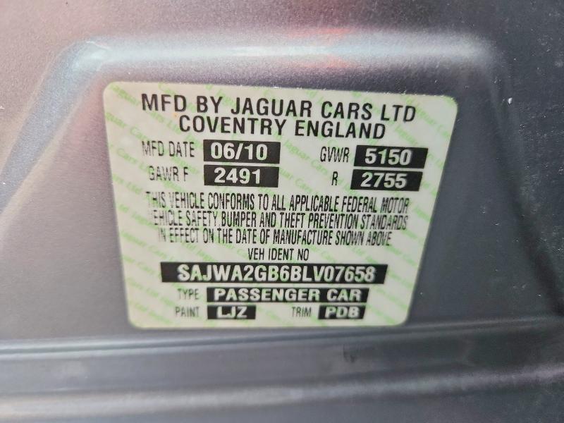 Продажа на аукционе авто 2011 Jaguar Xjl, vin: SAJWA2GB6BLV07658, номер лота: 70898546