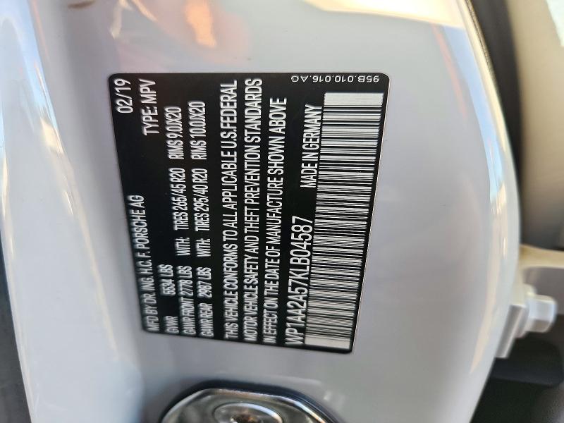 Продаж на аукціоні авто 2019 Porsche Macan, vin: WP1AA2A57KLB04587, номер лоту: 72841526