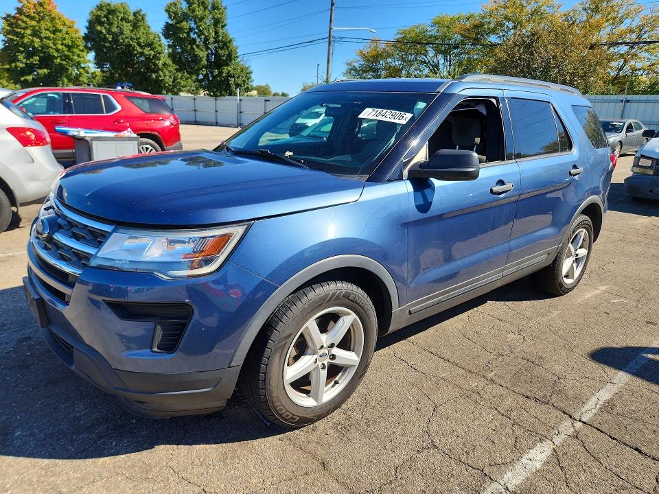 71842906 :رقم المزاد ، 1FM5K7B84JGB87064 vin ، 2018 Ford Explorer مزاد بيع