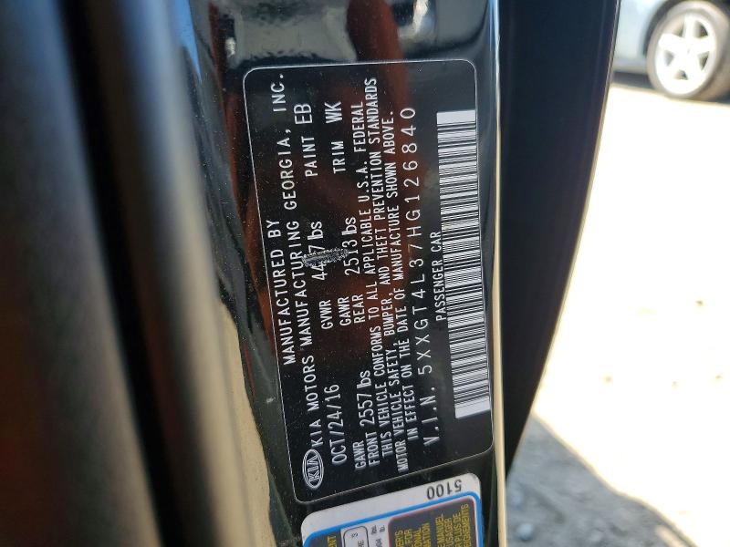 70948826 :رقم المزاد ، 5XXGT4L37HG126840 vin ، 2017 Kia Optima مزاد بيع