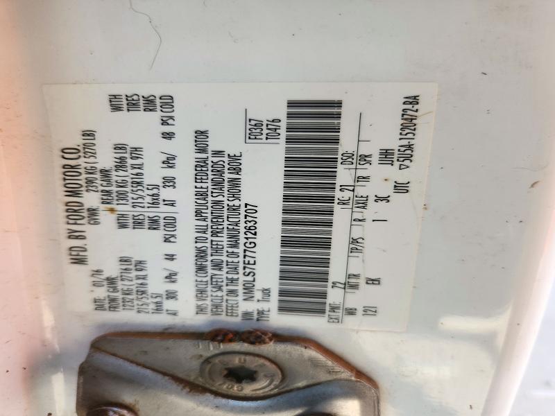 2016 Ford Transit Connect მანქანა იყიდება აუქციონზე, vin: NM0LS7E77G1263707, აუქციონის ნომერი: 71970776