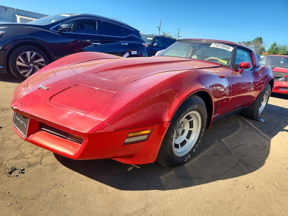 Aukcja sprzedaży 1981 Chevrolet Corvette, vin: 1G1AY8766B5100320, numer aukcji: 71010856