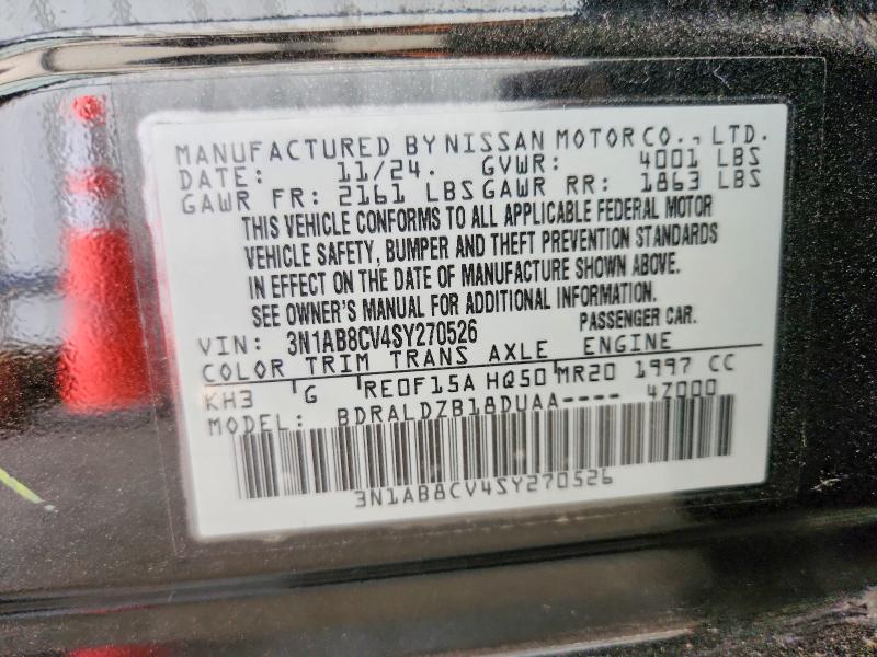 71800526 :رقم المزاد ، 3N1AB8CV4SY270526 vin ، 2025 Nissan Sentra مزاد بيع