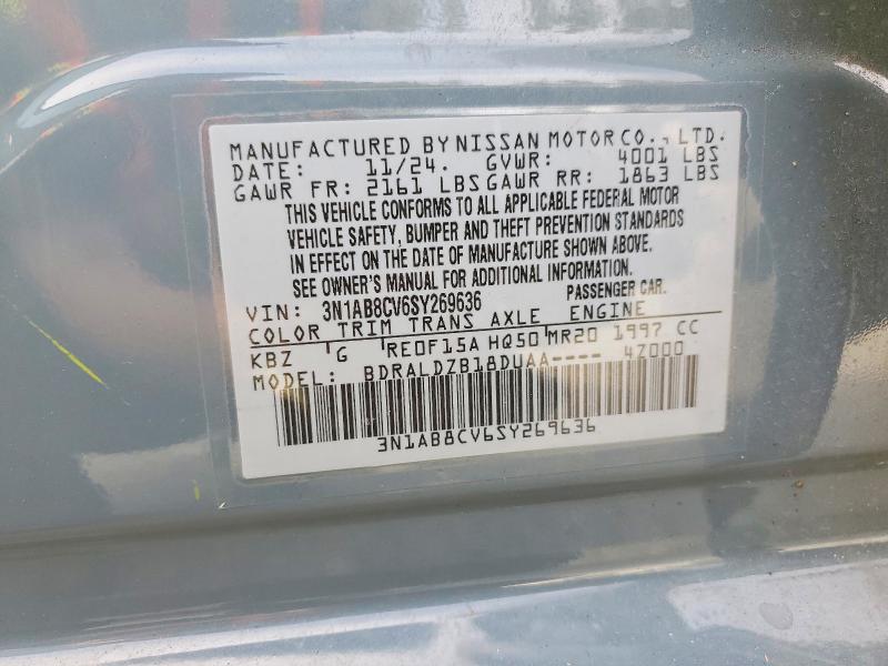 Aukcja sprzedaży 2025 Nissan Sentra, vin: 3N1AB8CV6SY269636, numer aukcji: 71481276