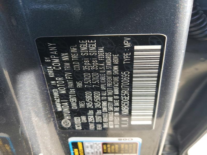 70825996 :رقم المزاد ، KM8R5DGE5RU700695 vin ، 2024 Hyundai Palisade مزاد بيع
