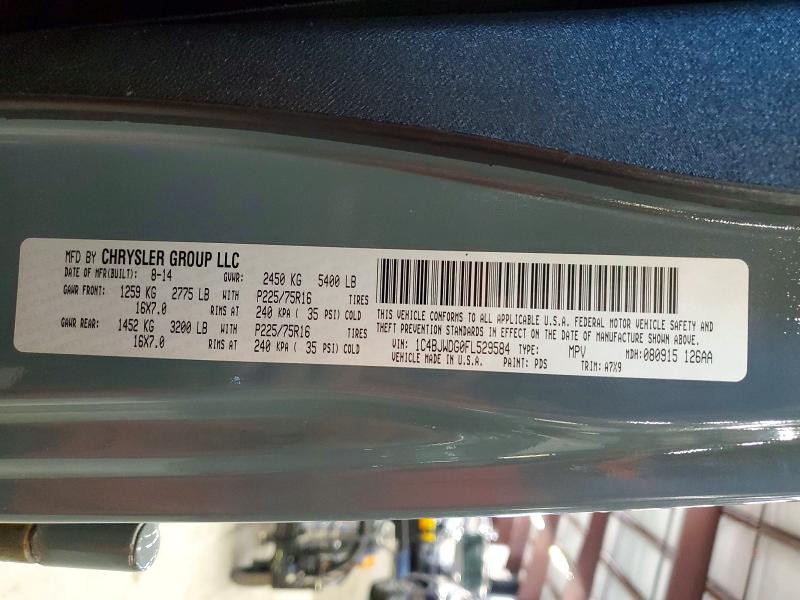 Aukcja sprzedaży 2015 Jeep Wrangler Unlimited, vin: 1C4BJWDG0FL529584, numer aukcji: 71966176