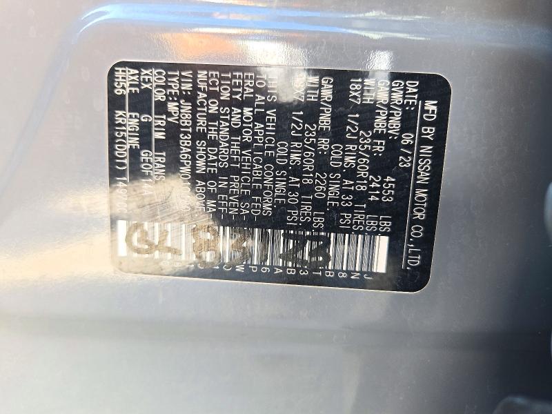 72148676 :رقم المزاد ، JN8BT3BA6PW010180 vin ، 2023 Nissan Rogue مزاد بيع