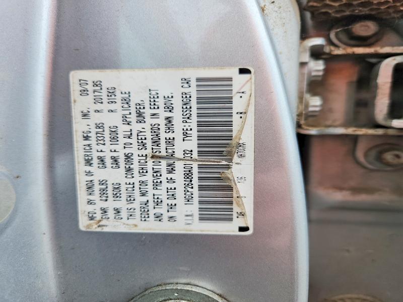 71928076 :رقم المزاد ، 1HGCP26488A012032 vin ، 2008 Honda Accord مزاد بيع