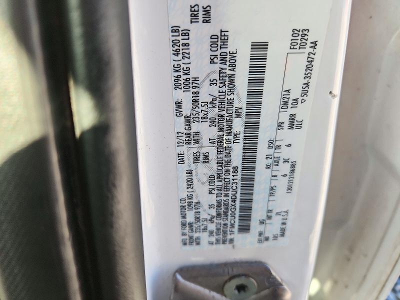 Продажа на аукционе авто 2013 Ford Escape, vin: 1FMCU0GX4DUC31188, номер лота: 71372956