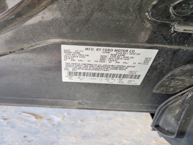 Продаж на аукціоні авто 2015 Ford Edge, vin: 2FMPK4K83FBB77647, номер лоту: 71416316