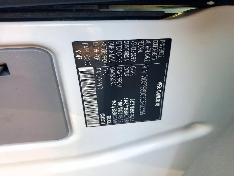 71324436 :رقم المزاد ، WD3PE8DC6E5902255 vin ، 2014 Mercedes-benz Sprinter مزاد بيع