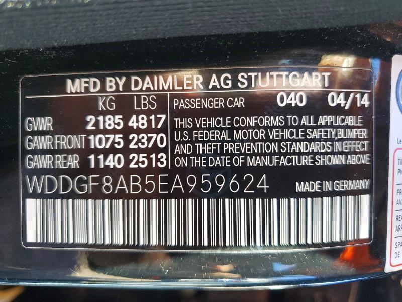 Продажа на аукционе авто 2014 Mercedes-benz C, vin: WDDGF8AB5EA959624, номер лота: 72181256