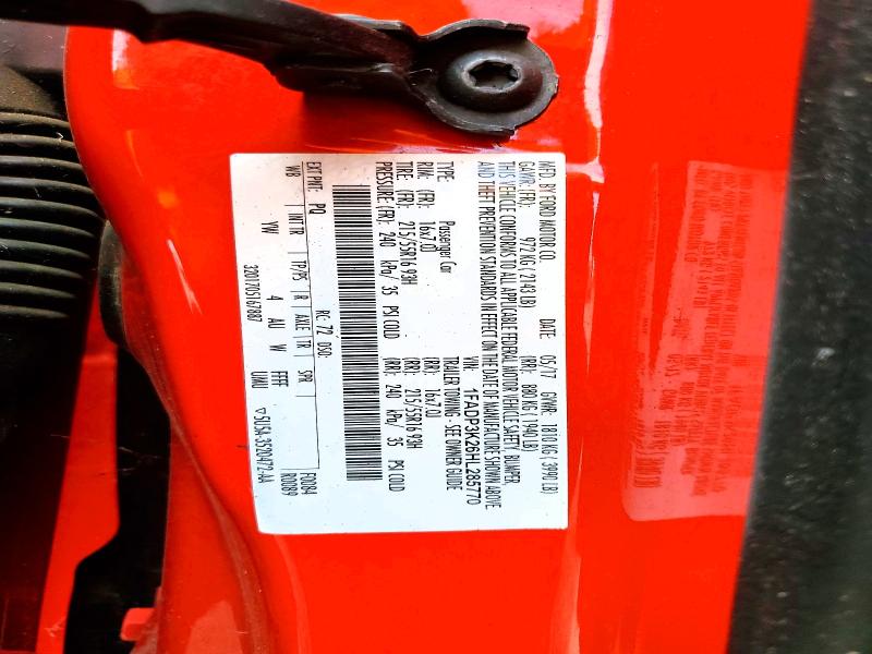 71504676 :رقم المزاد ، 1FADP3K26HL285770 vin ، 2017 Ford Focus مزاد بيع