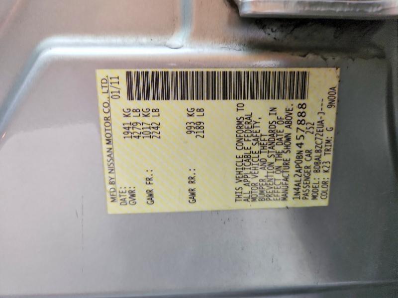 71013376 :رقم المزاد ، 1N4AL2AP0BN457888 vin ، 2011 Nissan Altima مزاد بيع