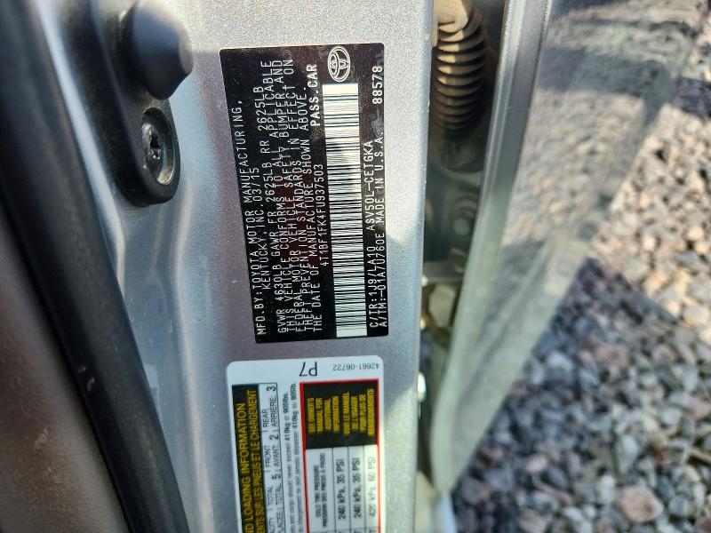 Продажа на аукционе авто 2015 Toyota Camry, vin: 4T1BF1FK4FU937503, номер лота: 71680466