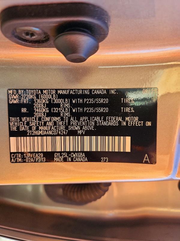 Продаж на аукціоні авто 2022 Lexus Rx, vin: 2T2HGMDA4NC074247, номер лоту: 72379216