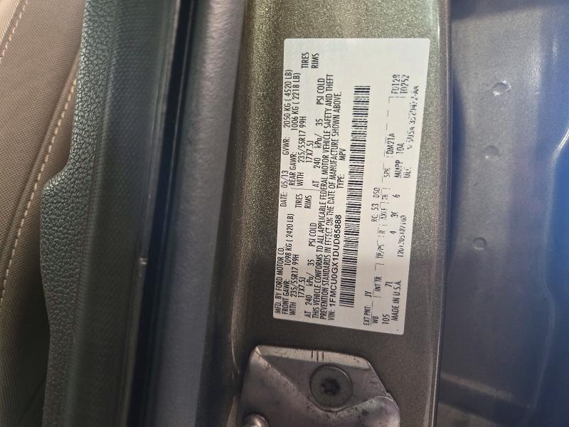 73660886 :رقم المزاد ، 1FMCU0GX1DUD85888 vin ، 2013 Ford Escape مزاد بيع