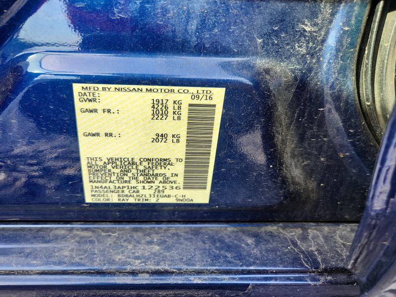 2017 Nissan Altima მანქანა იყიდება აუქციონზე, vin: 1N4AL3AP1HC122536, აუქციონის ნომერი: 70773456