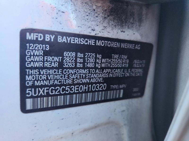 Aukcja sprzedaży 2014 Bmw X6, vin: 5UXFG2C53E0H10320, numer aukcji: 71645836