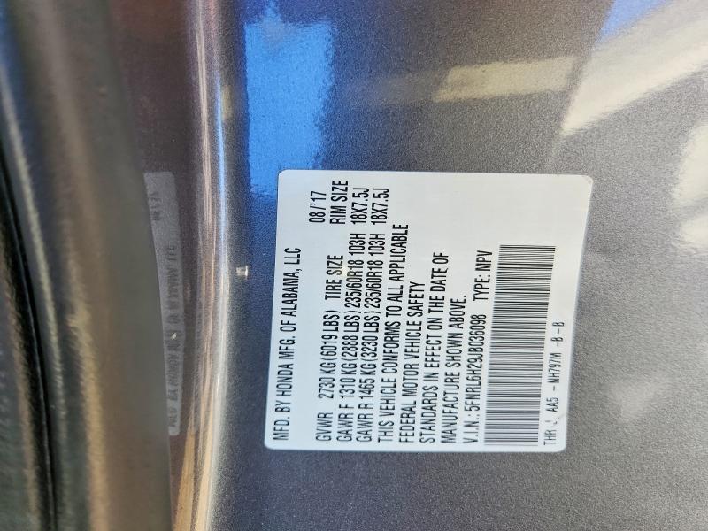 2018 Honda Odyssey მანქანა იყიდება აუქციონზე, vin: 5FNRL6H29JB036098, აუქციონის ნომერი: 71438856