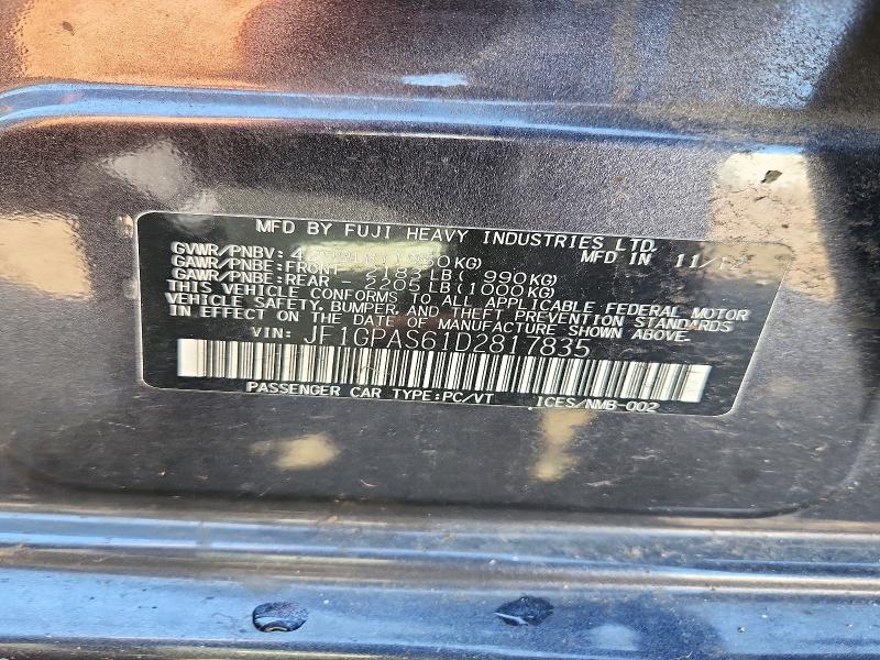 Продажа на аукционе авто 2013 Subaru Impreza, vin: JF1GPAS61D2817835, номер лота: 72970036