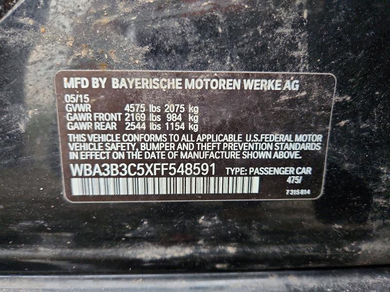 Aukcja sprzedaży 2015 Bmw 328, vin: WBA3B3C5XFF548591, numer aukcji: 70723216