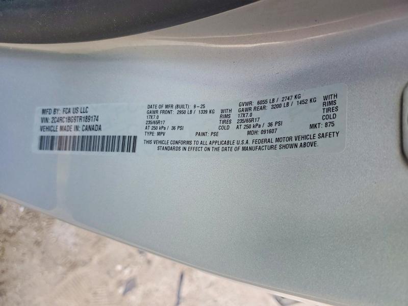 Продажа на аукционе авто 2026 Chrysler Pacifica, vin: 2C4RC1BG9TR189174, номер лота: 71245526