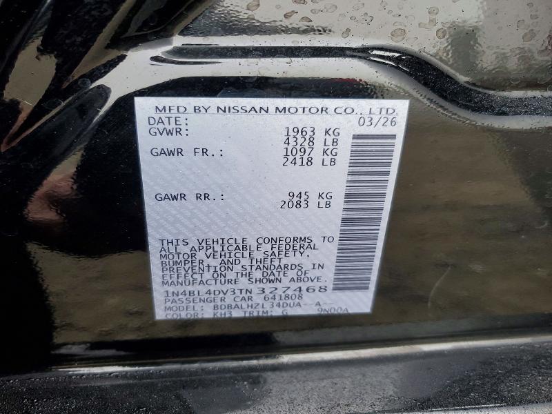 Продаж на аукціоні авто 2026 Nissan Altima, vin: 1N4BL4DV3TN327468, номер лоту: 71901506
