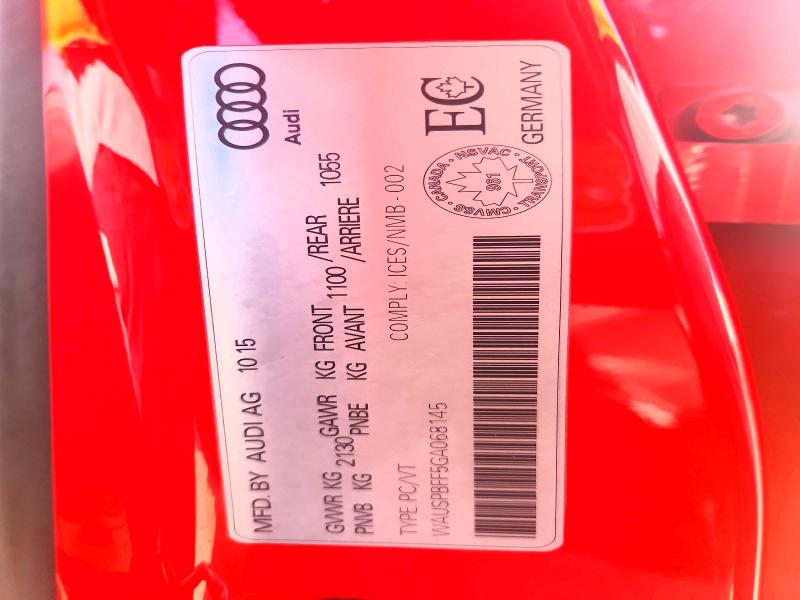 2016 Audi A3 მანქანა იყიდება აუქციონზე, vin: WAUSPBFF5GA068145, აუქციონის ნომერი: 70380596