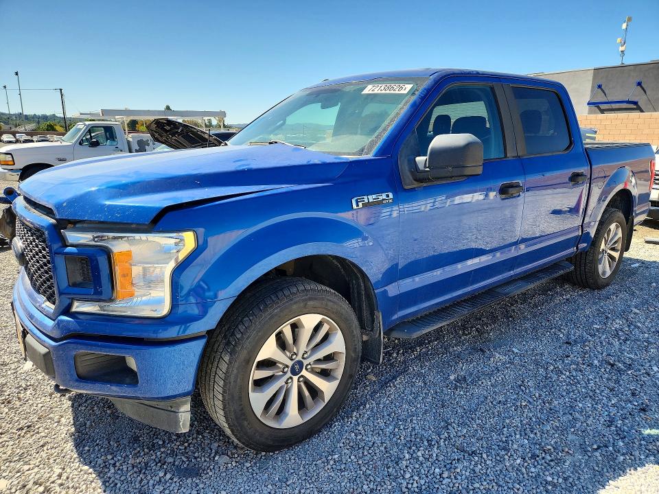 2018 Ford F150 მანქანა იყიდება აუქციონზე, vin: 1FTEW1EP5JKD55946, აუქციონის ნომერი: 72138626