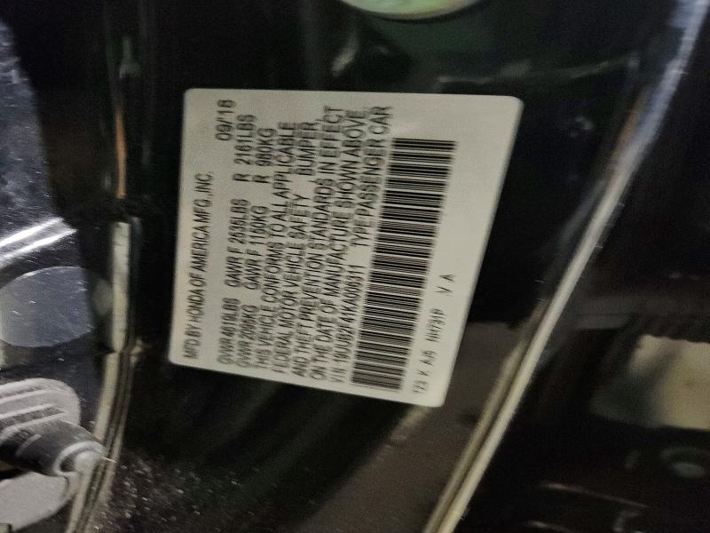 72407736 :رقم المزاد ، 19UUB2F41KA006311 vin ، 2019 Acura Tlx مزاد بيع